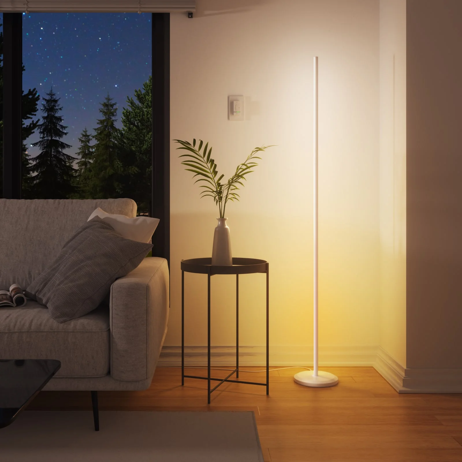 Matter Smart Multicolor Floor Lamp (White) - Image 4