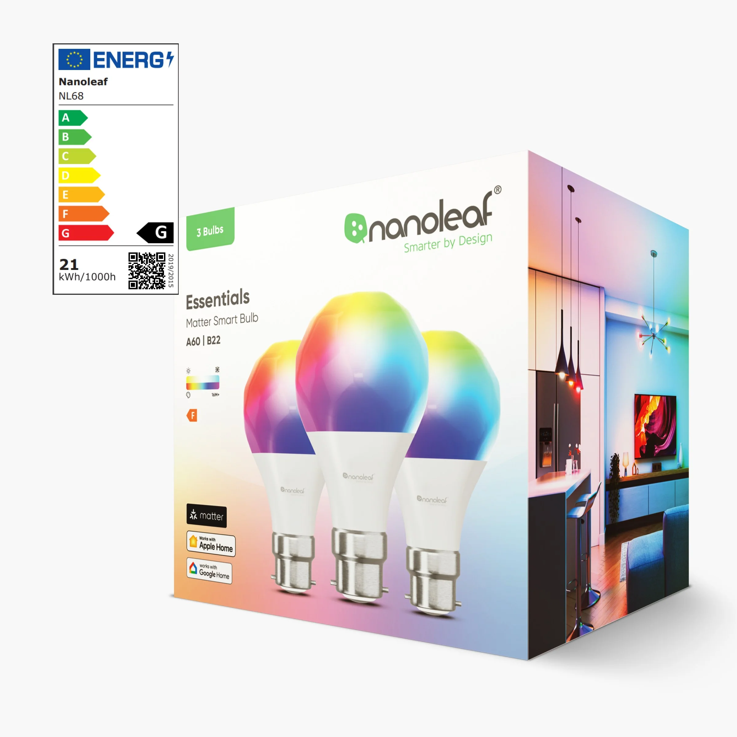 Matter Thread B22 Smart Bulbs (3 Pack) - Image 5