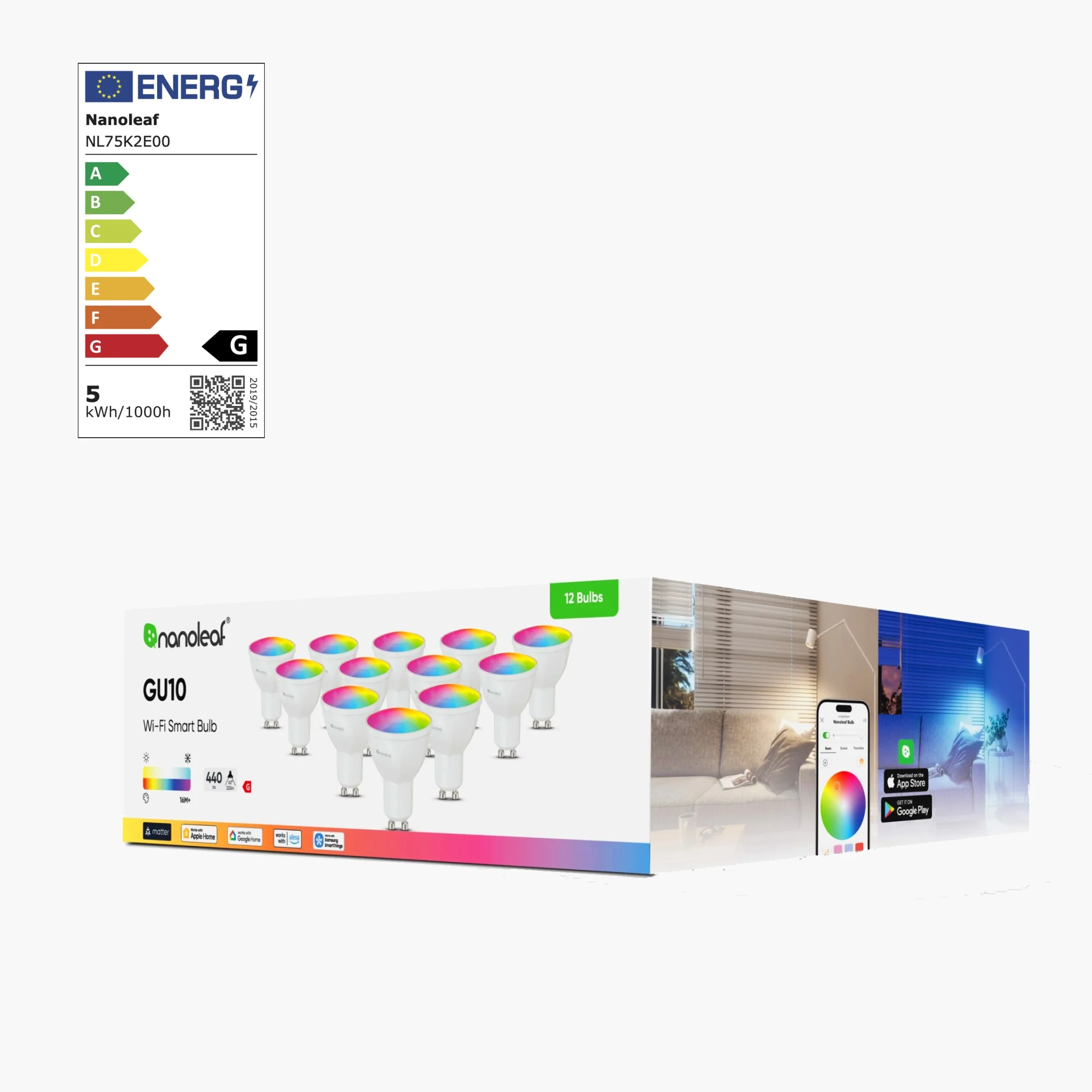 Matter Wi-Fi GU10 Smart Bulb (12 Pack) - Image 4