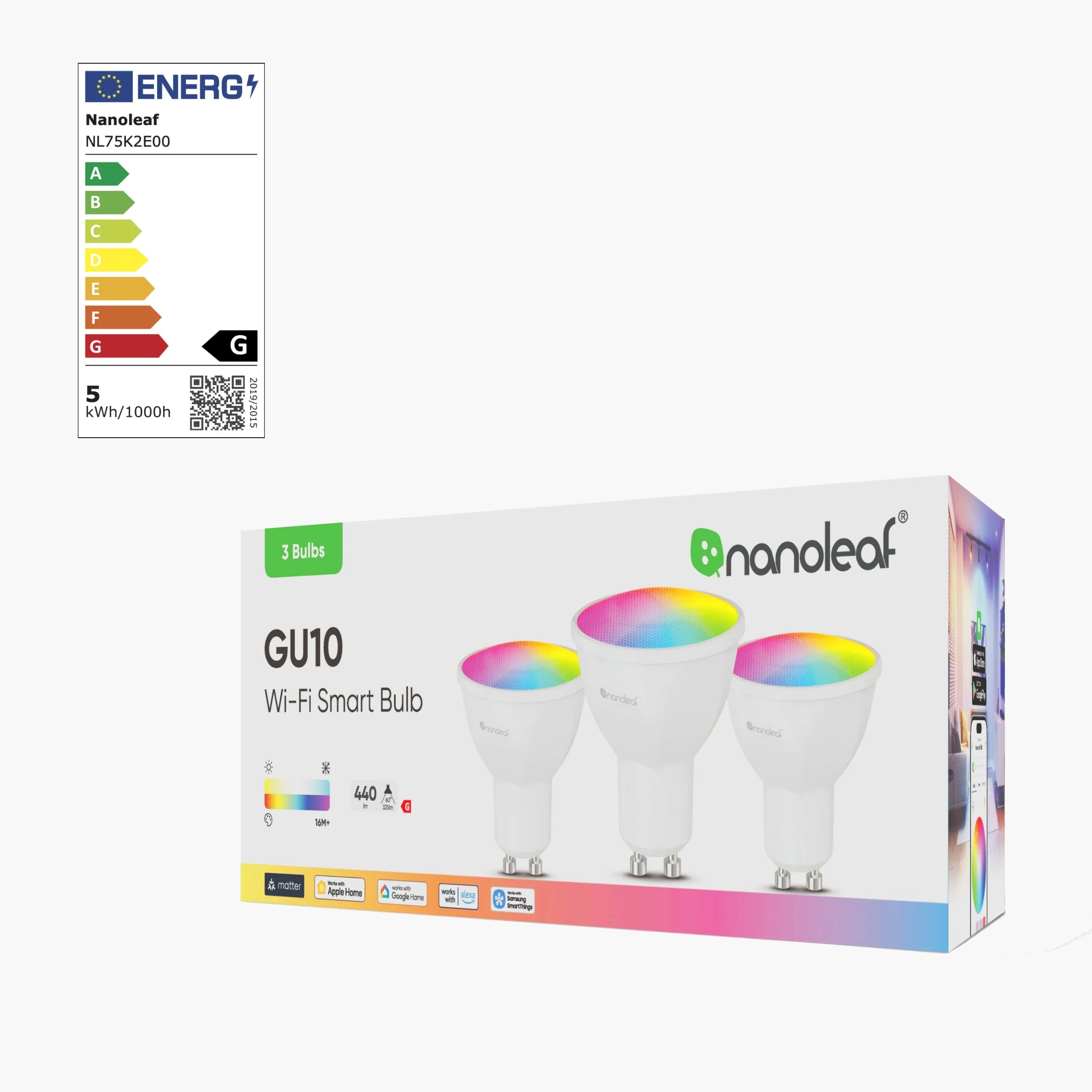 Matter Wi-Fi GU10 Smart Bulb (3 Pack) - Image 5
