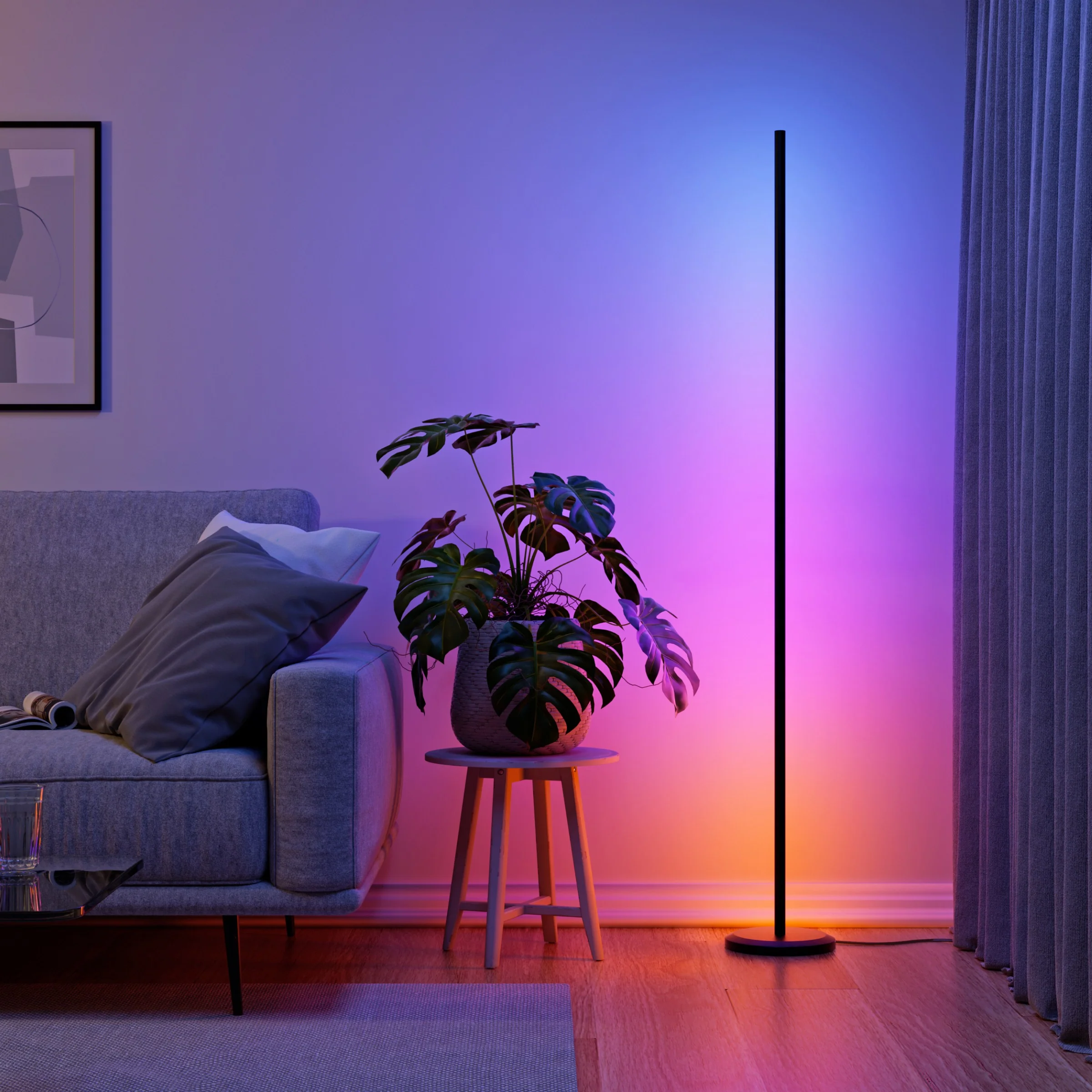Smart Multicolor Floor Lamp (Black) - Image 3