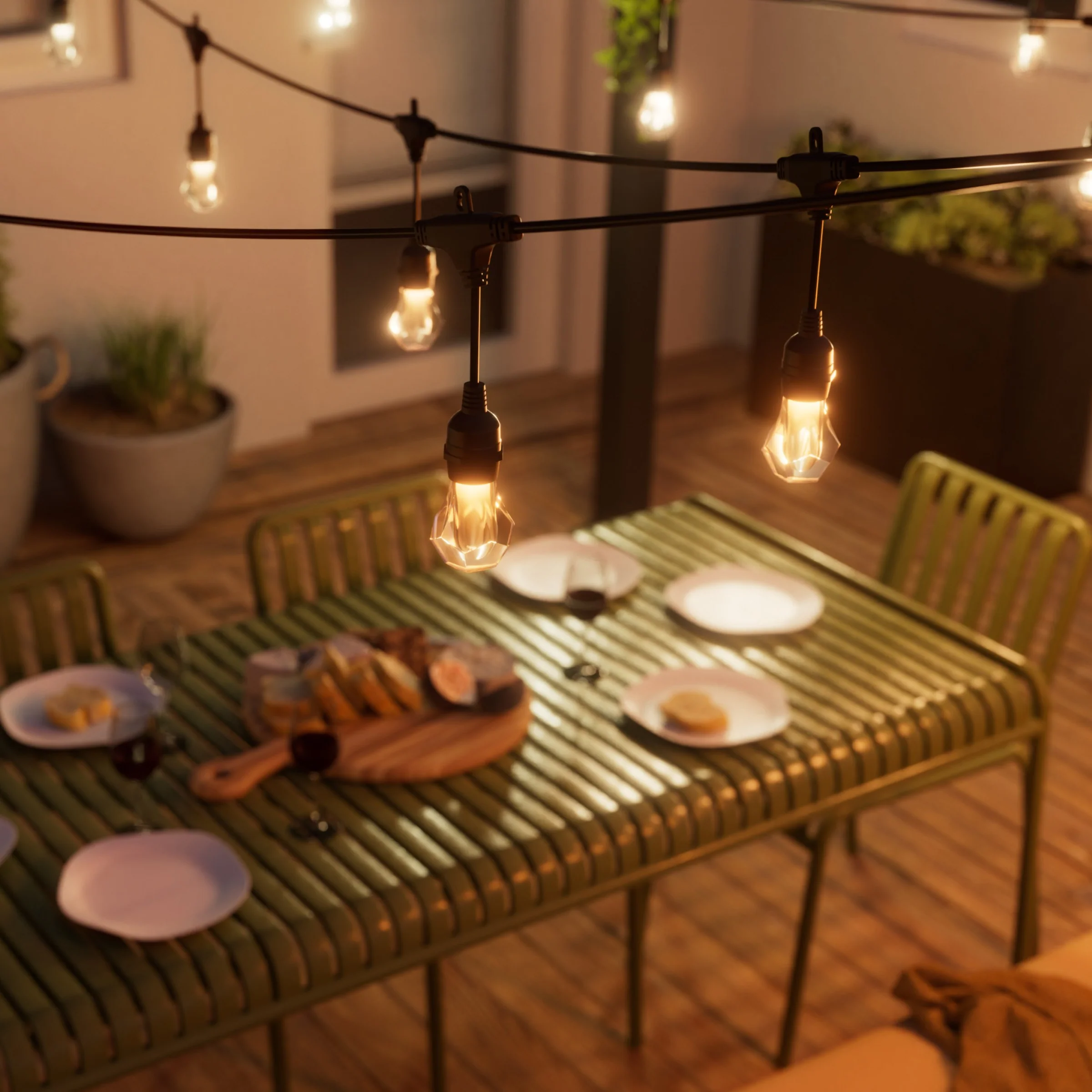 Matter Smart Multicolor Outdoor String Lights Starter Kit 49ft (15m) - Image 5