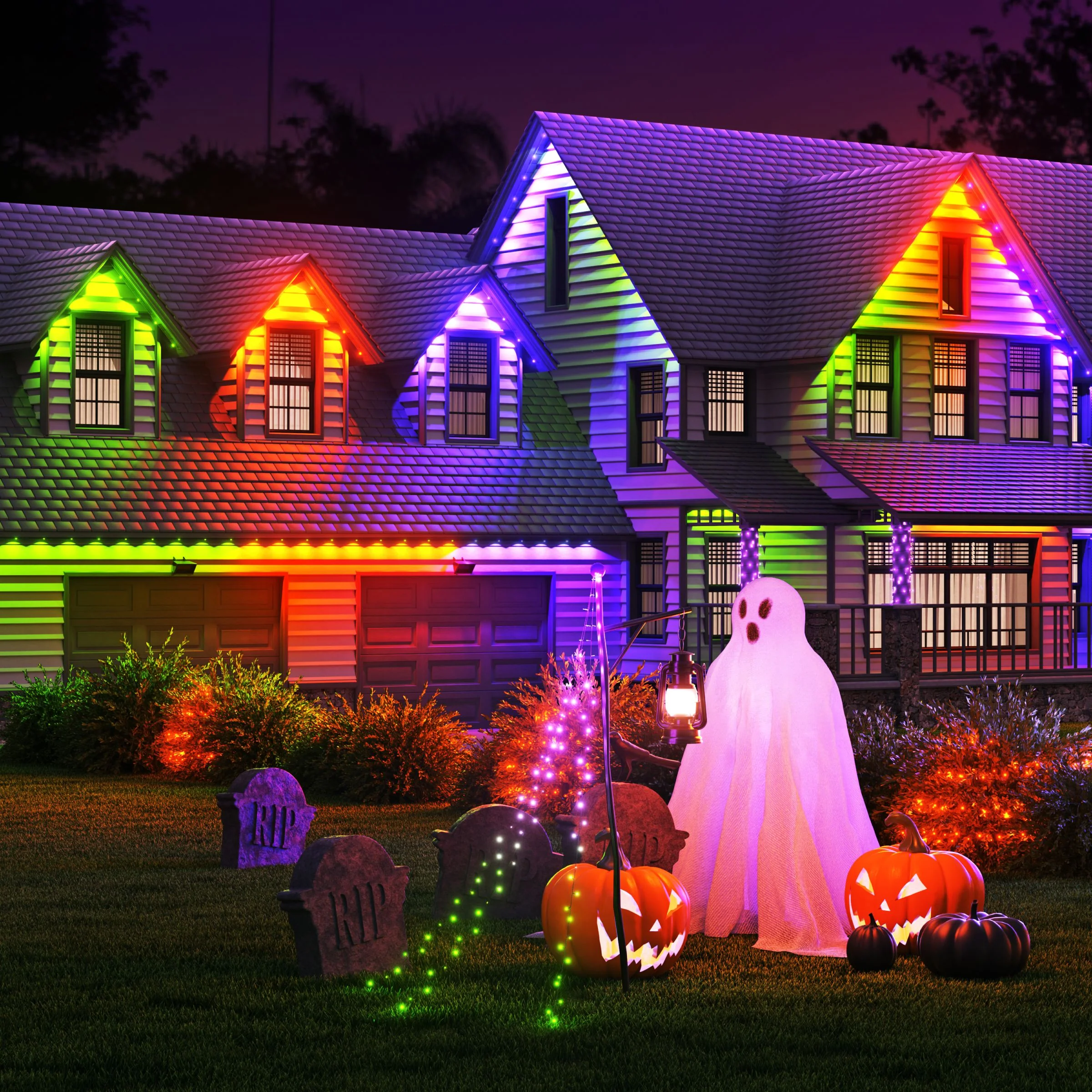 Smart Multicolor Permanent Outdoor Lights Expansion Pack 16.4ft (5m) - Image 4